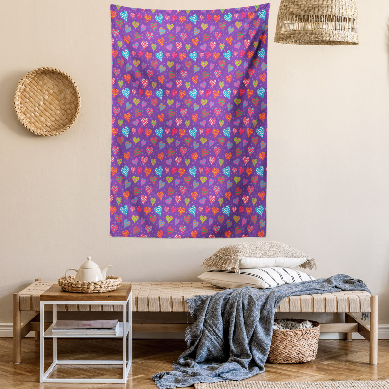Colorful Romantic Pattern Tapestry