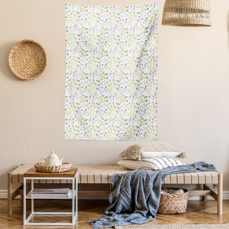 Butterfly and Flowers Tapestry