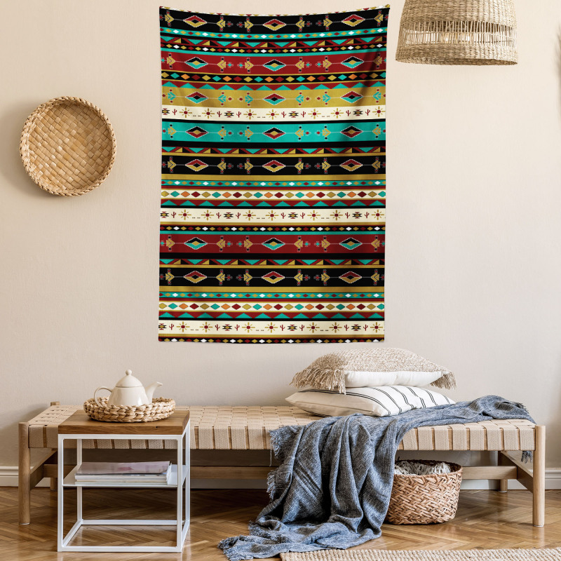 Theme Folkloric Motif Tapestry