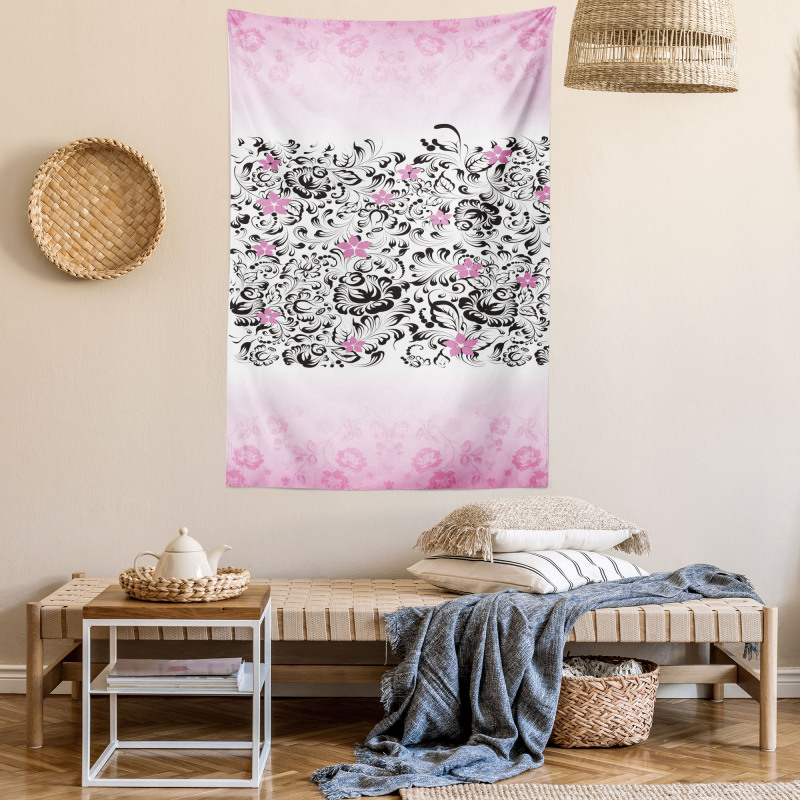 Swirling Flowes Tapestry