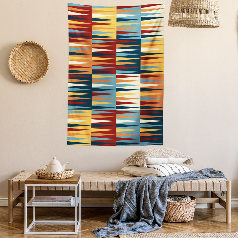 Long Colored Triangles Tapestry