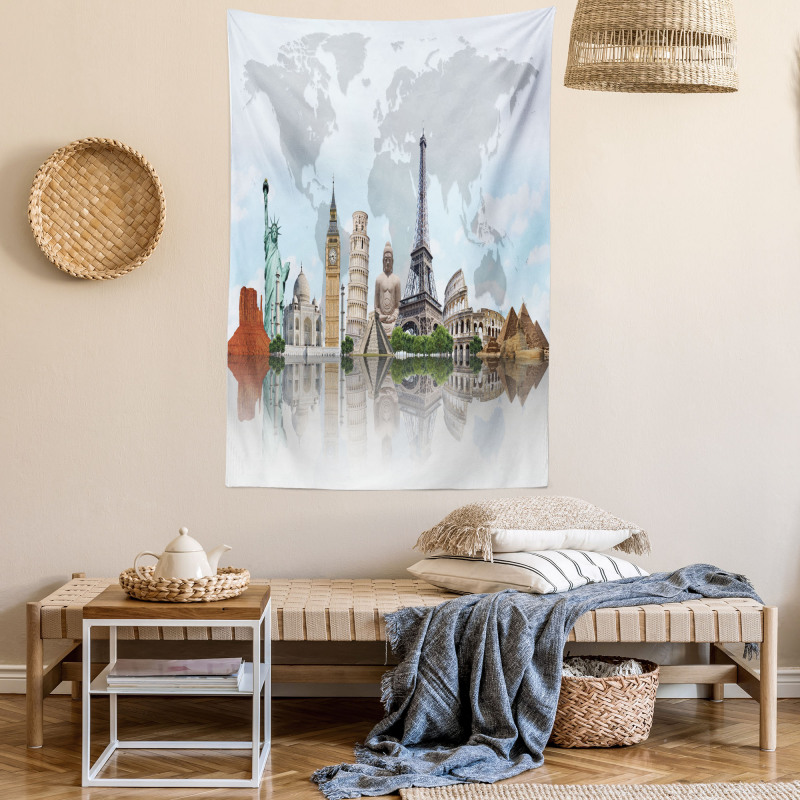 Landmark Buildings Photo Tapestry