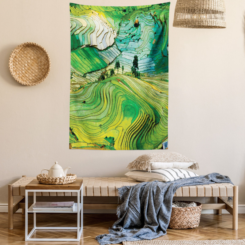 Aerial Scenery Nature Tapestry