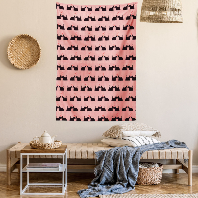 Pinky Animal Romance Tapestry