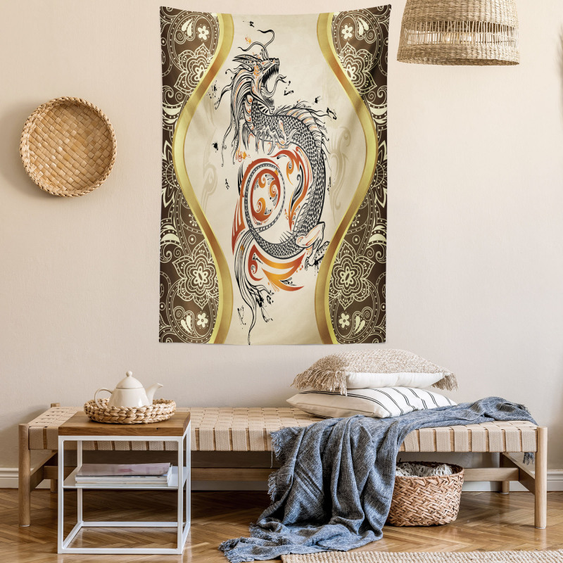 Serpent Mythological Tapestry