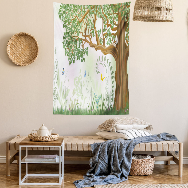 Spring Butterfly Paint Tapestry