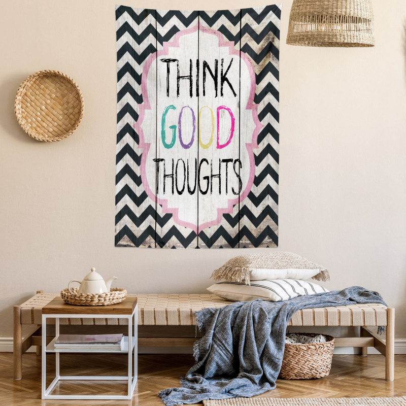 Think Thoughts Message Tapestry