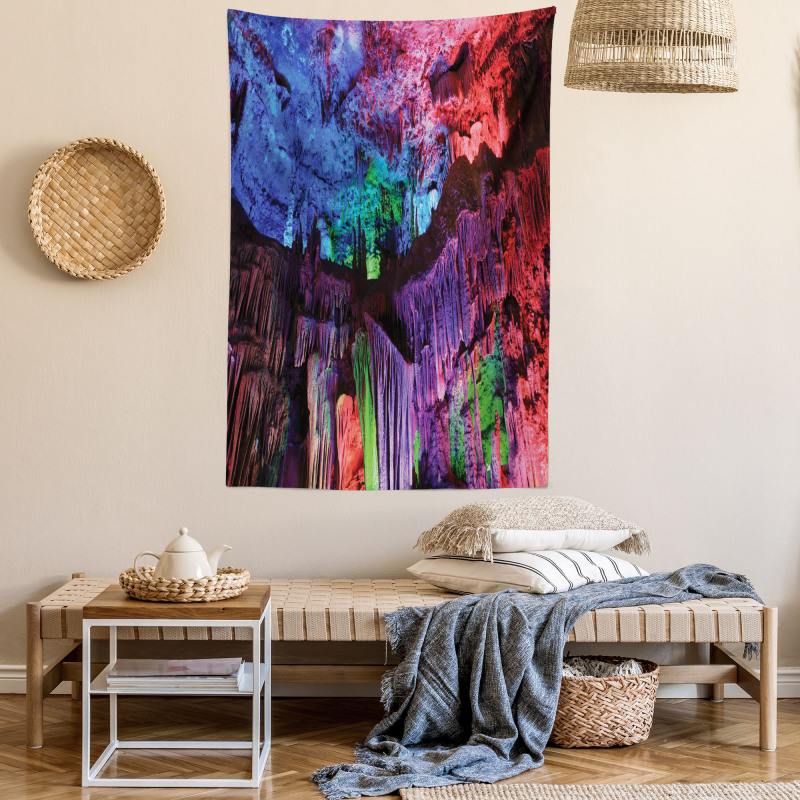 Rainbow Colored Rock Tapestry