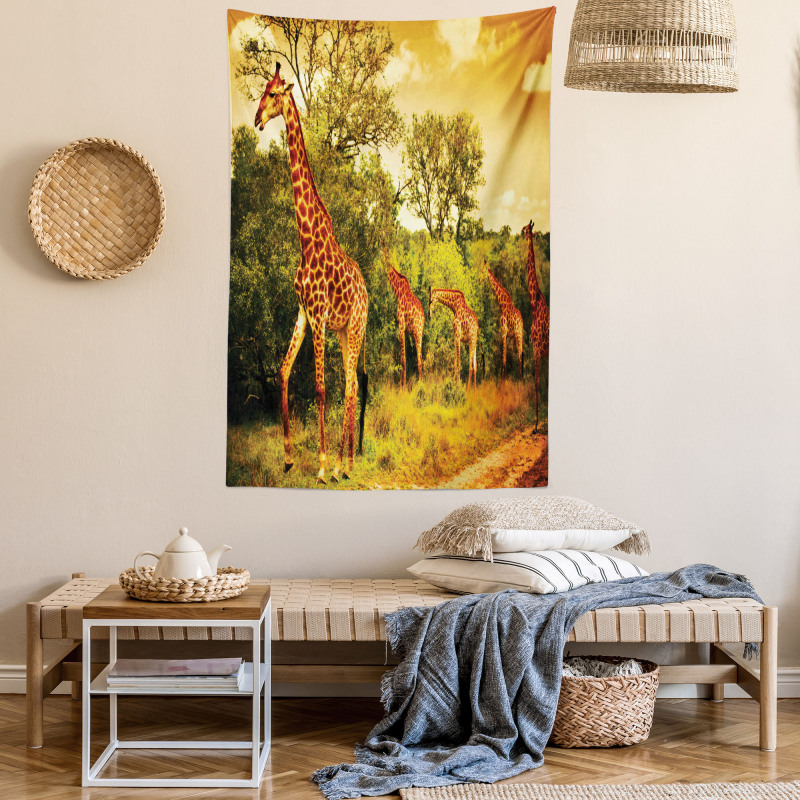 Safari Animals Tapestry