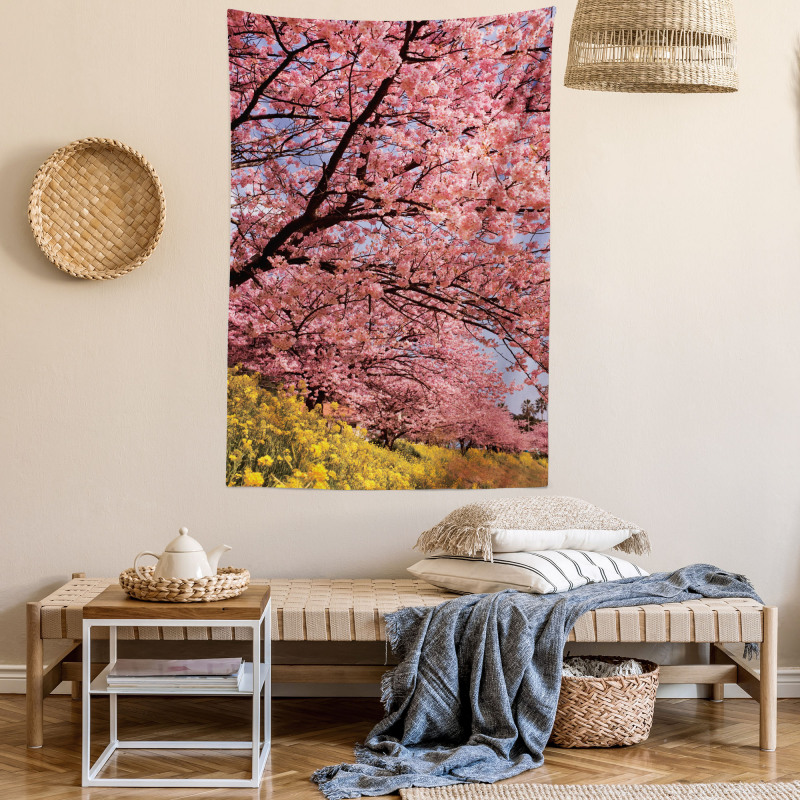 Spring Sakura Japanese Tapestry