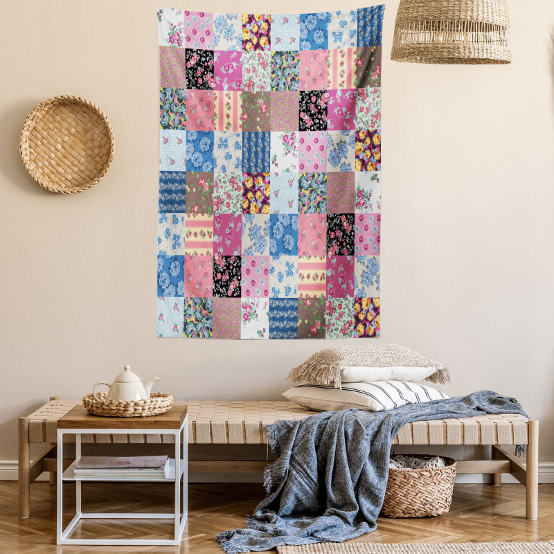 Checkered Squares Tapestry