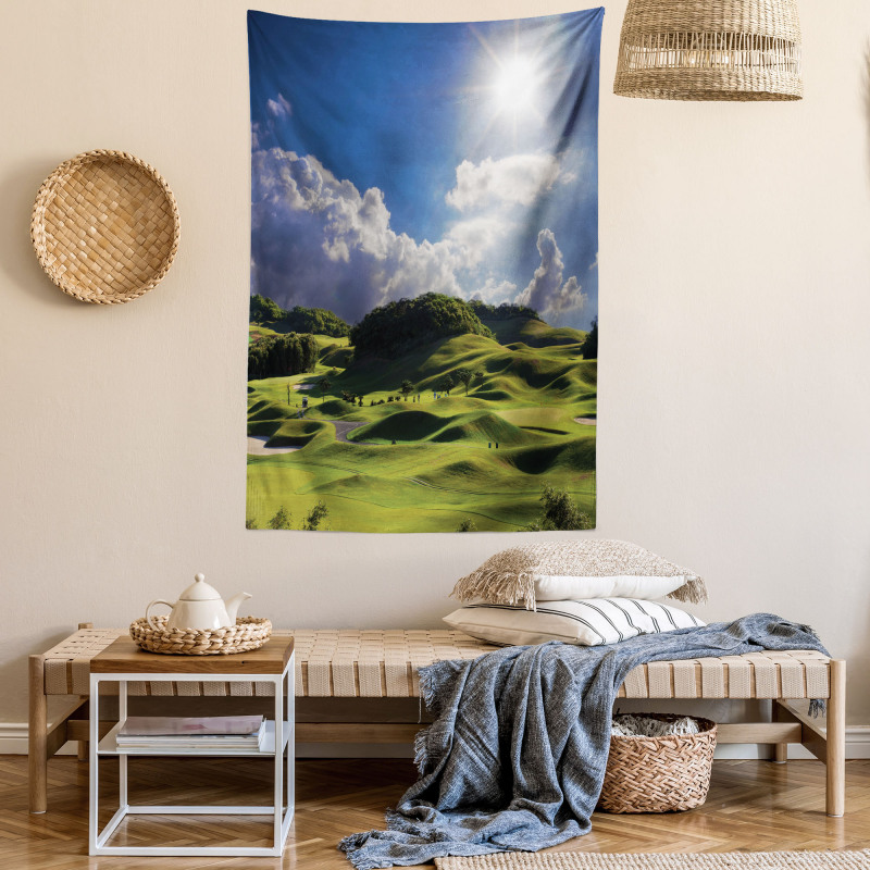 Summer Pasture Grassy Hills Tapestry