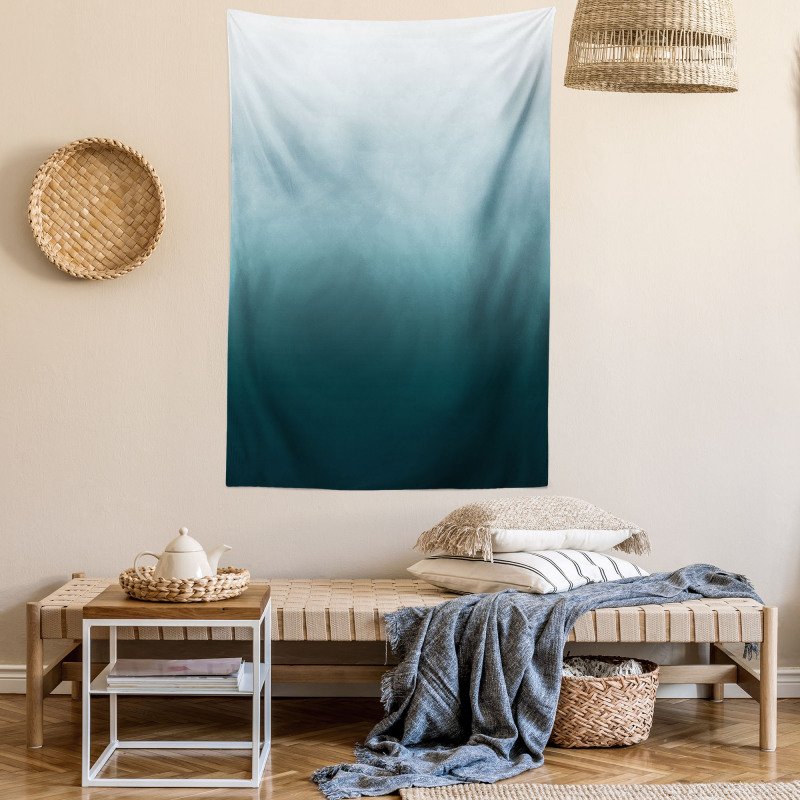 Teal Shades Design Tapestry