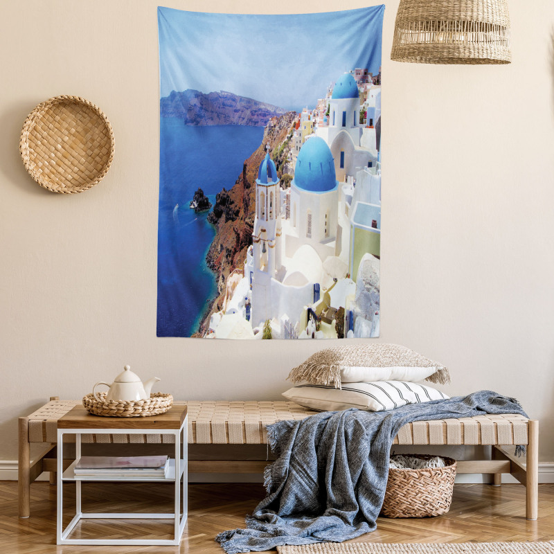 Mediterranean Shore Photo Tapestry