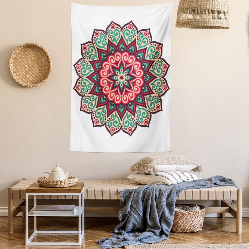 Retro Traditional Mandala Tapestry