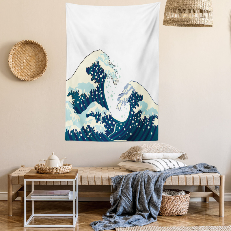 Ocean Surfing Aquatic Tapestry