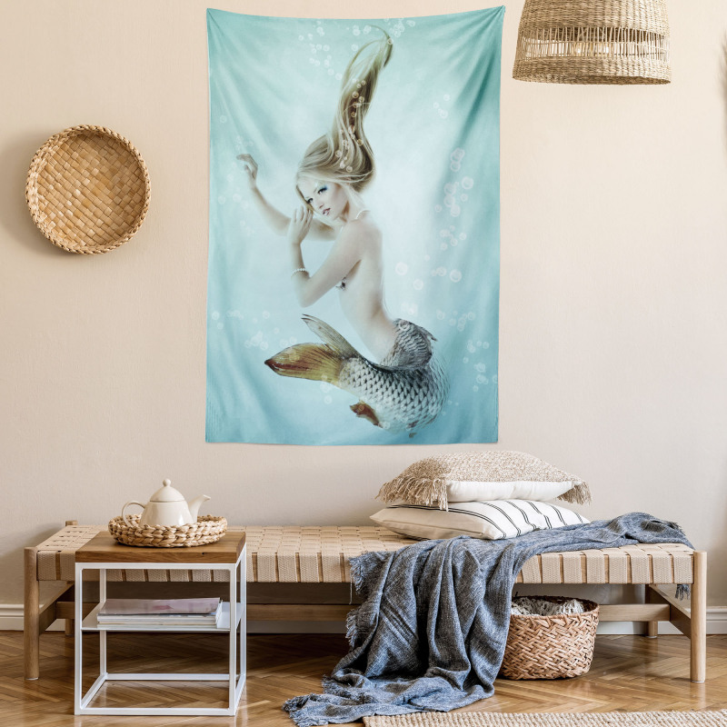 Mythologic Mermaid Tapestry