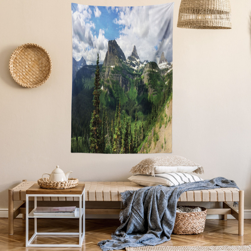 Panoramic Spring Landscape Tapestry