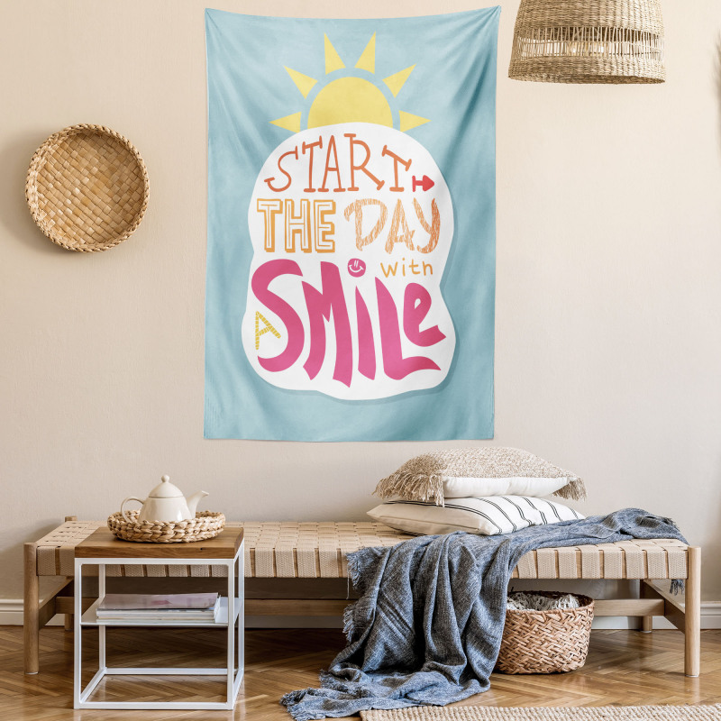 Start with a Smile Tapestry