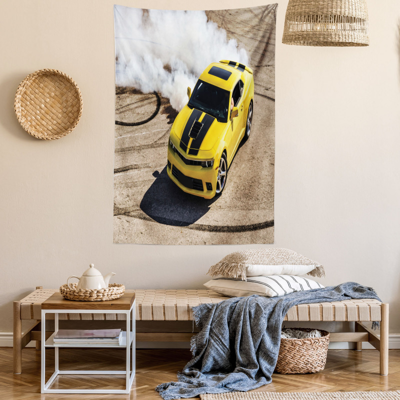 Racer Speedy Sports Car Tapestry