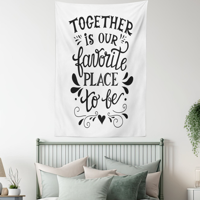 Family Love Saying Art Tapestry