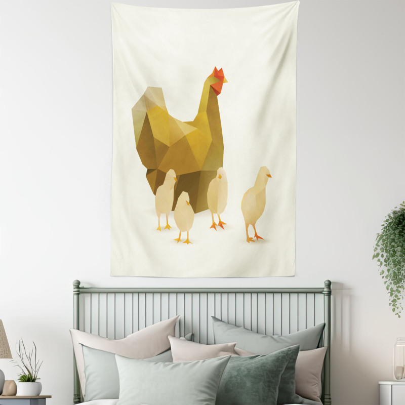 Polygonal Animal Art Tapestry