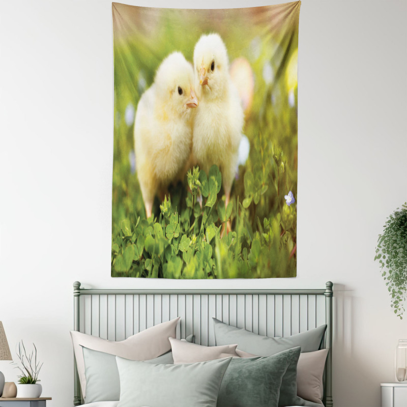 Baby Chickens Photo Tapestry