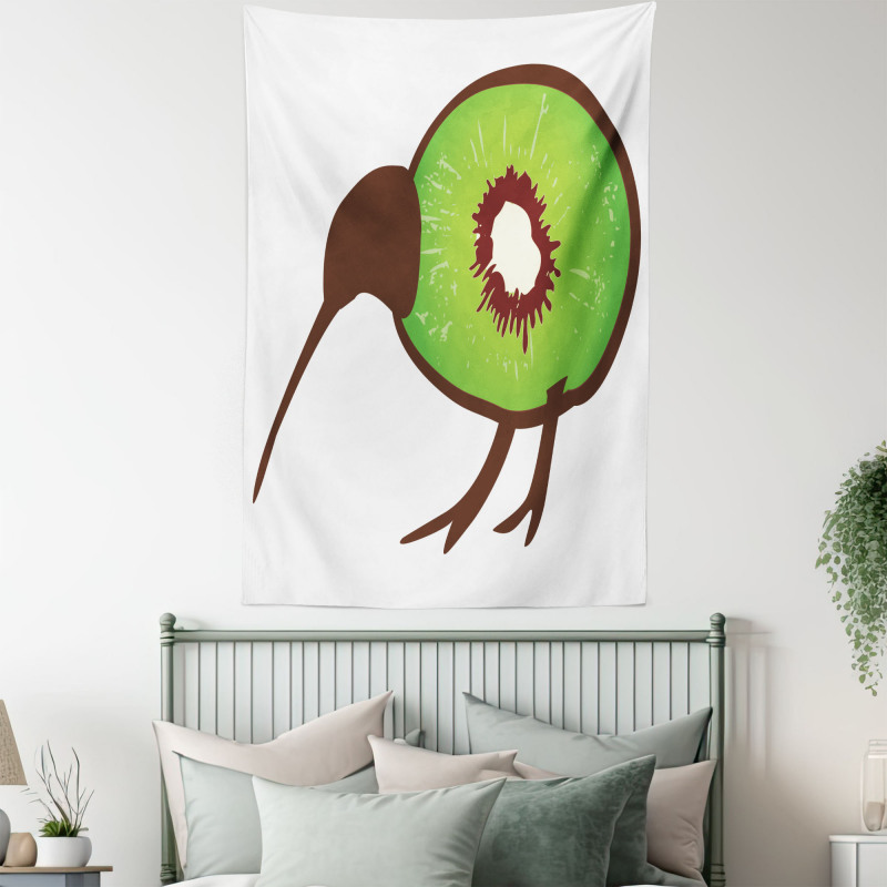 Small Bird and Fruit Slice Tapestry