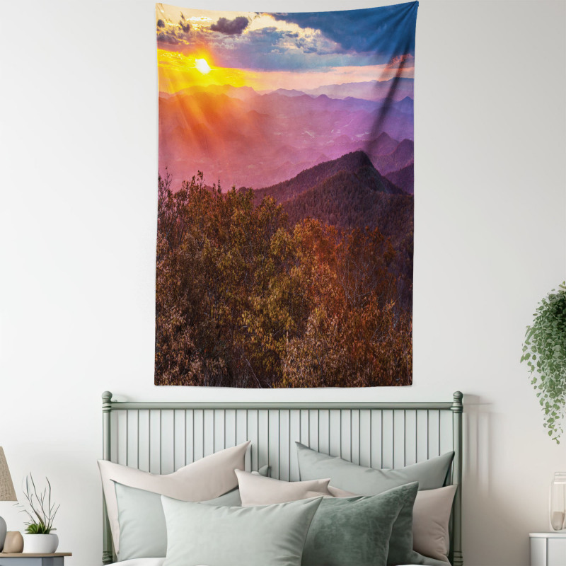 Blue Ridge Mountain Sky Tapestry