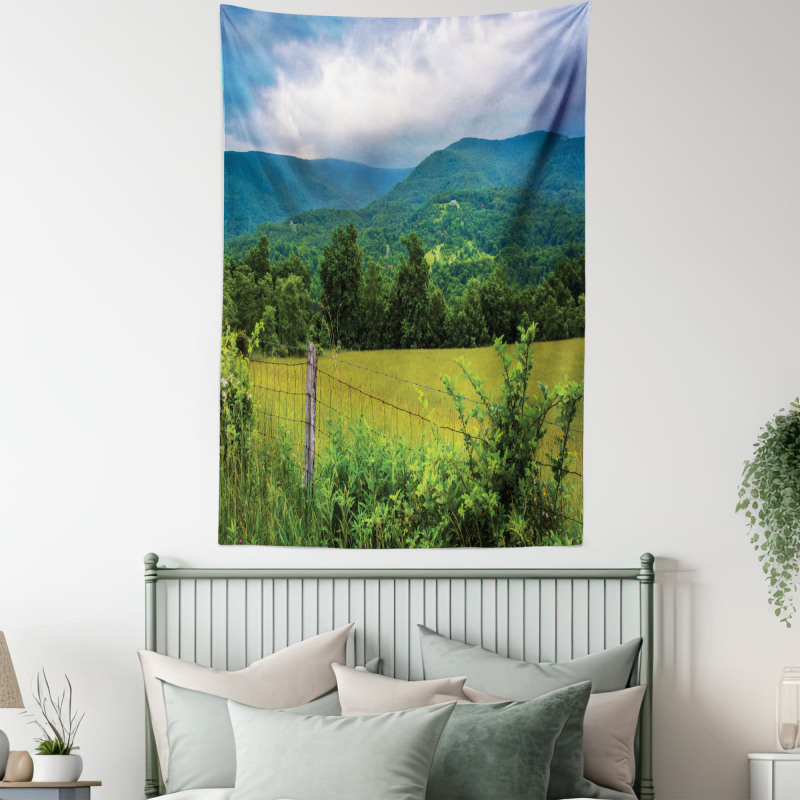 Rural Old Fence Photo Tapestry