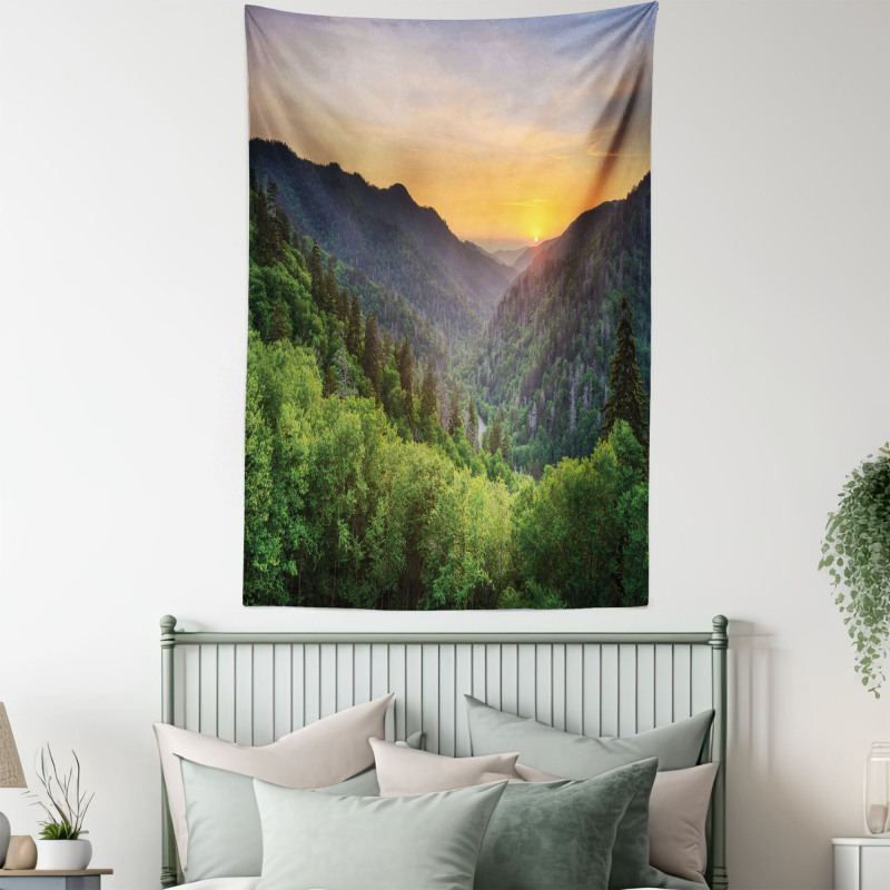 Newfound Gap Sunset Tapestry