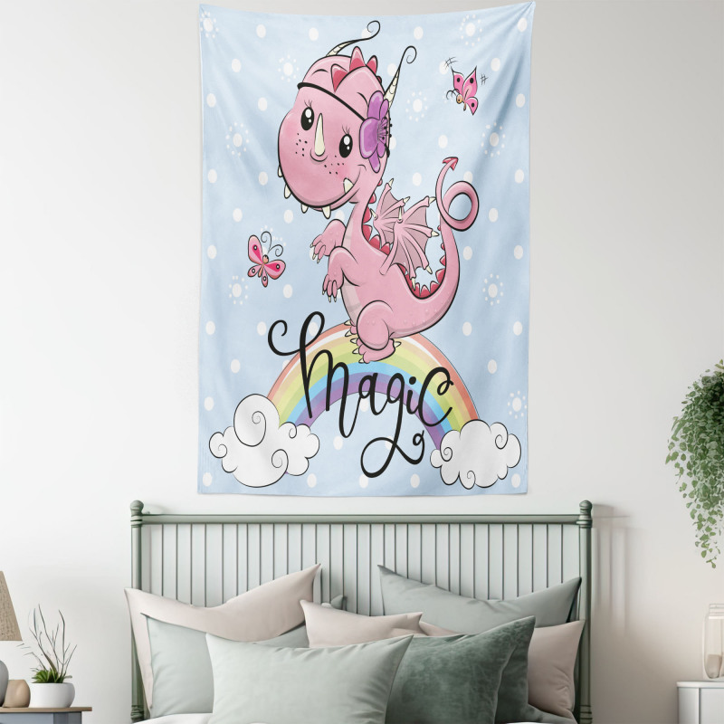 Magic Dragon on a Rainbow Tapestry