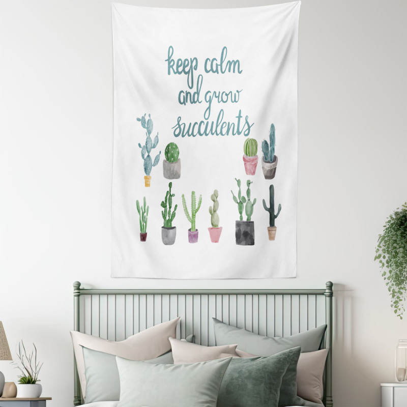 Grow Succulents Plant Pot Tapestry