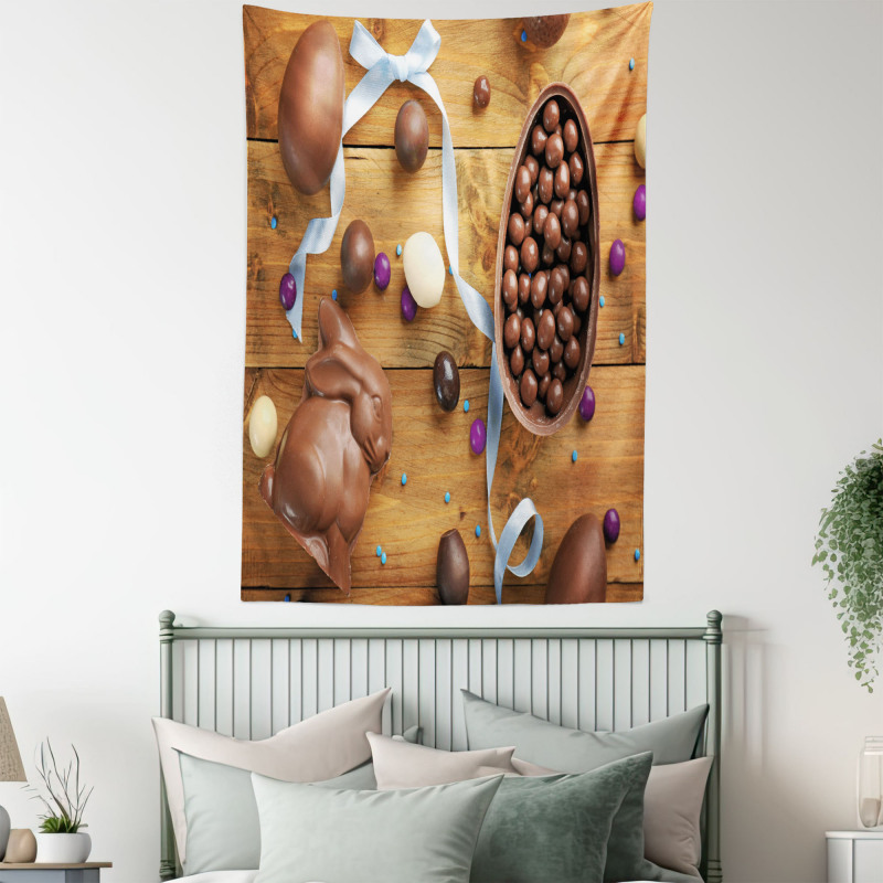 Chocolate Holiday Eggs Tapestry