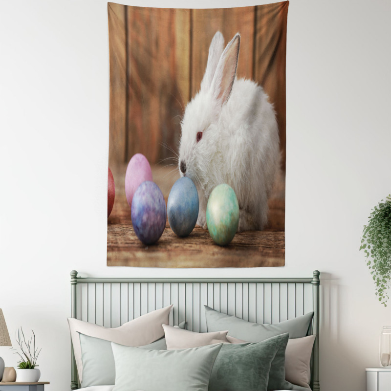 Rustic Egg Coloring Tapestry