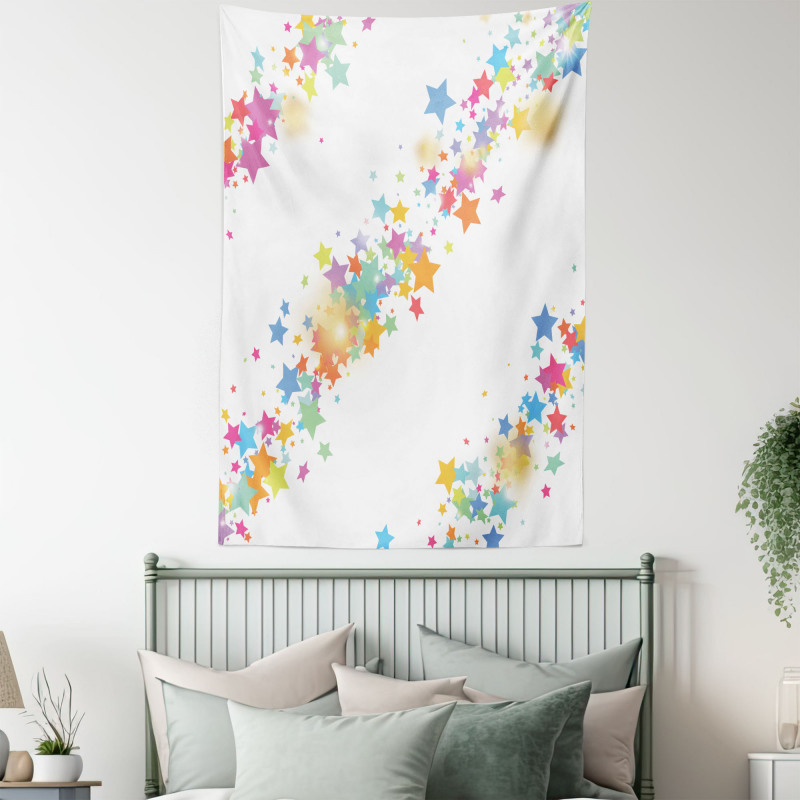 Colorful Cheery Cartoon Art Tapestry