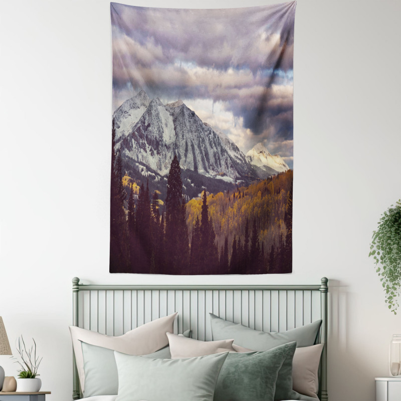 Autumn Season Mountains Tapestry