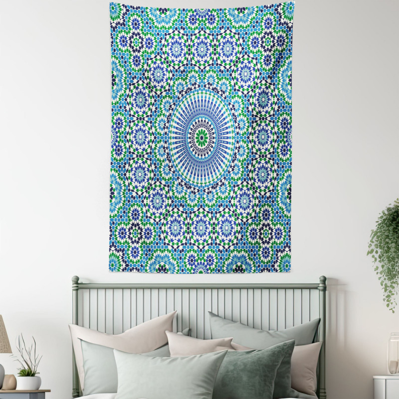 Eastern Floral Ornate Motif Tapestry