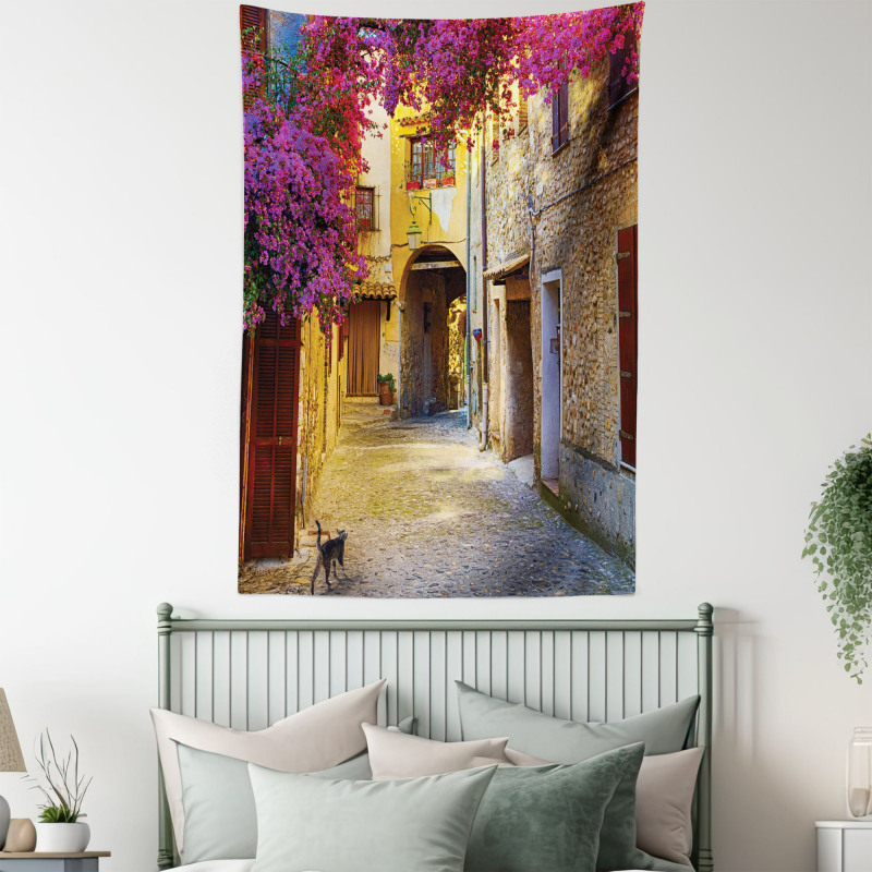 Historical Houses Alley Tapestry