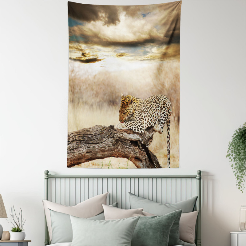 Wild Leopard Tapestry