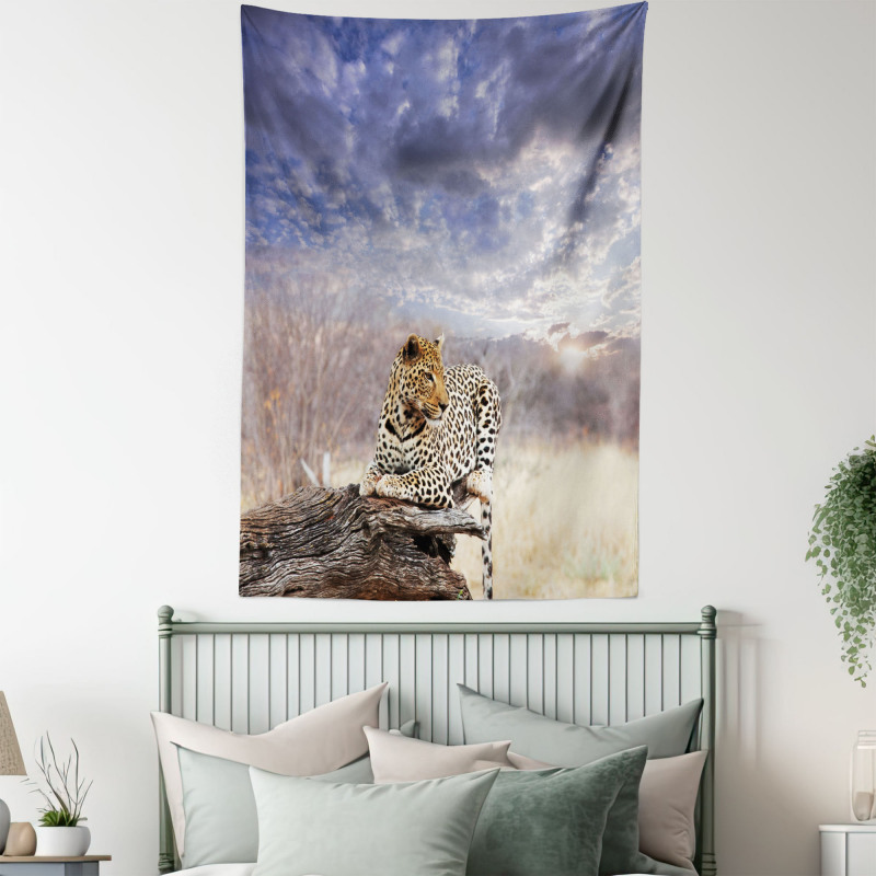 Cloudscape Sunset Scene Tapestry