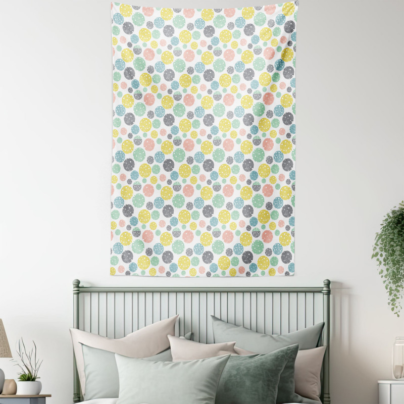 Floral Branch Rounds Art Tapestry