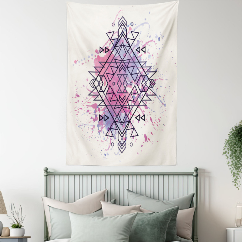 Motif Grunge Splashes Tapestry