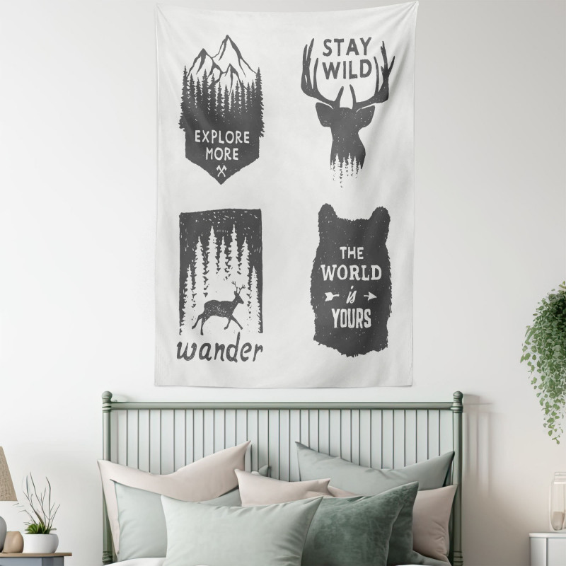 Stay Wild and Wander Tapestry