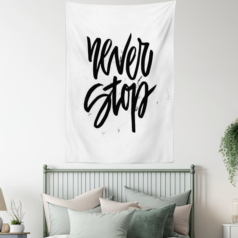 Never Stop Lettering Tapestry