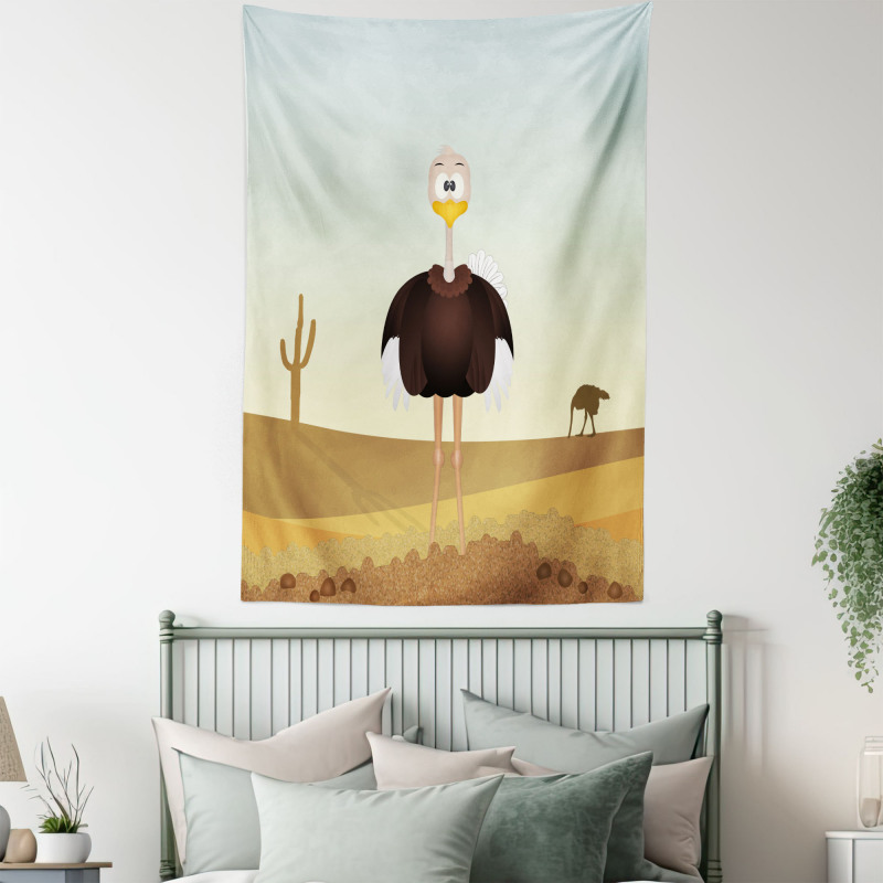 Front Portrait Desert Area Tapestry