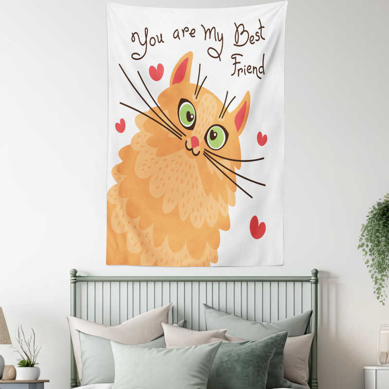 Kitten Motivation Tapestry