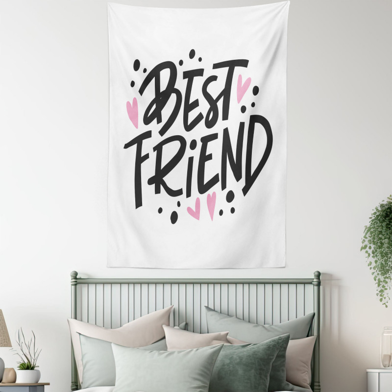 Girly Lettering Tapestry