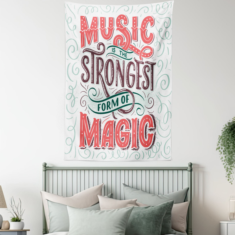 Retro Calligraphy Tapestry