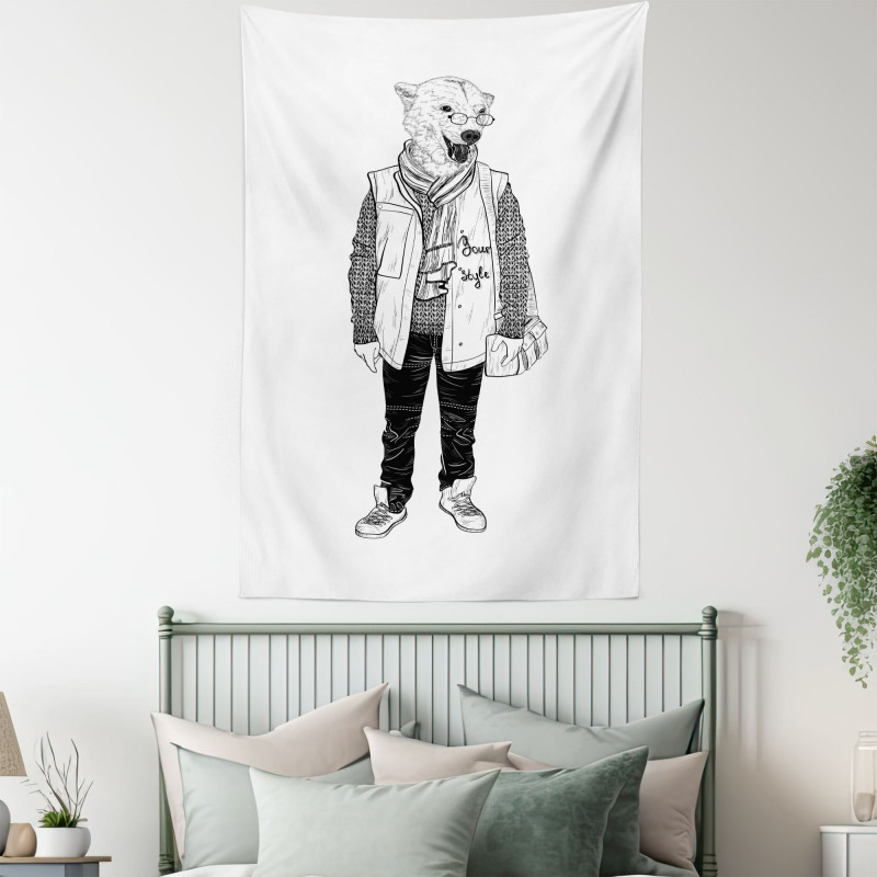 Fashionable Polar Bear Tapestry